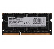 Оперативная память AMD R3 Value Series Black DDR3 SO-DIMM 4GB 1333MHz