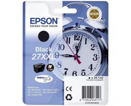 Картридж струйный Epson C13T27914022, Black