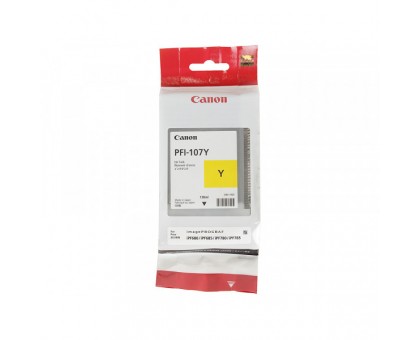 Картридж струйный Canon PFI-107 Y, yellow