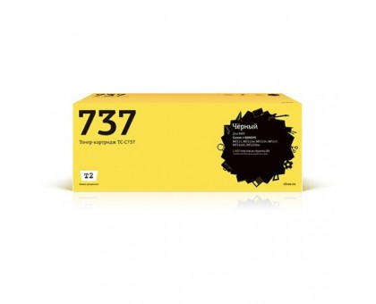 Картридж лазерный T2 TC-C737, black