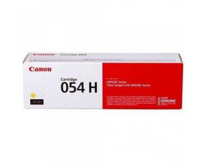 Картридж лазерный Canon 054 H Y 3025C002 желтый (2300стр.) для Canon MF645Cx/MF643Cdw/MF641Cw/LBP623